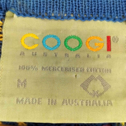 クージー COOGI 90S 3Dニットカーディガン メンズ import:M